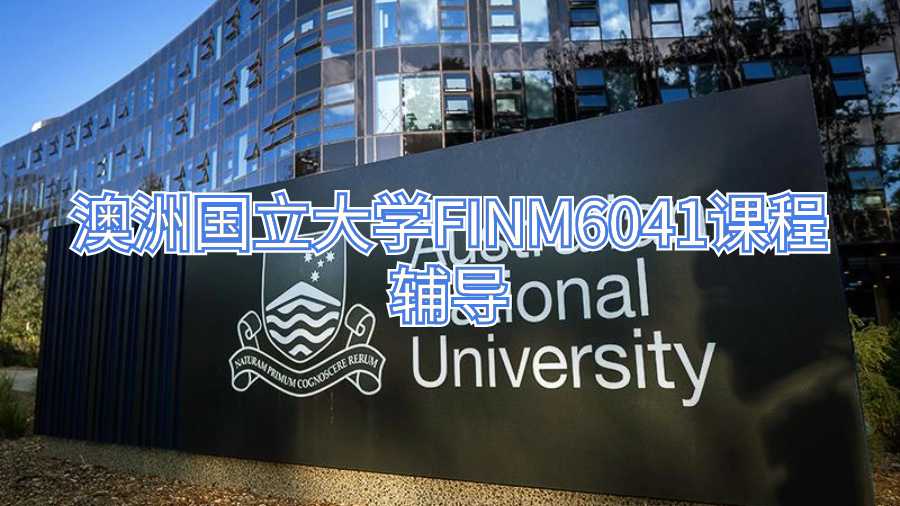 澳洲國立大學FINM6041課程輔導