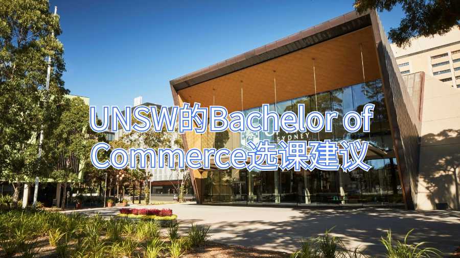 UNSW的Bachelor of Commerce選課建議