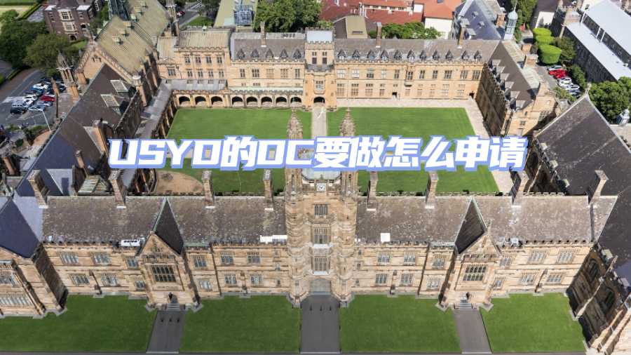 USYD的DC要做怎么申請(qǐng)