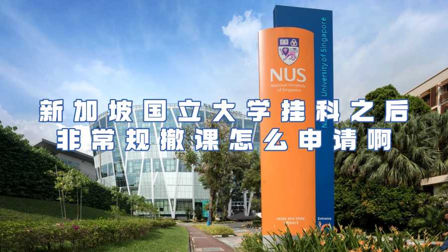 新加坡國立大學掛科非常規(guī)撤課申請
